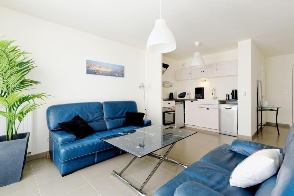 Super T2 Climatise Avec Balcon A Pied Plage Catalan Marsella Exterior foto